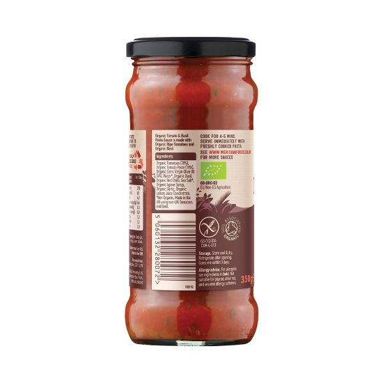 Picture of Meridian Organic Pasta Sauce Tomato And Basil 350g