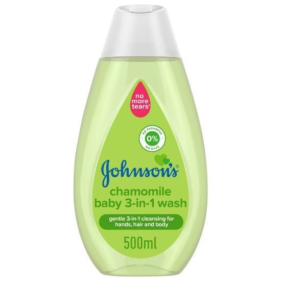 Picture of Johnson's Wash Chamomile Baby 3-in-1 Wash 500ml