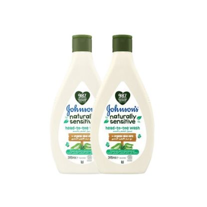 Picture of Johnson's Organic Aloe Vera Head To Toe Wash for Baby Value Pack 2 x 395 ml