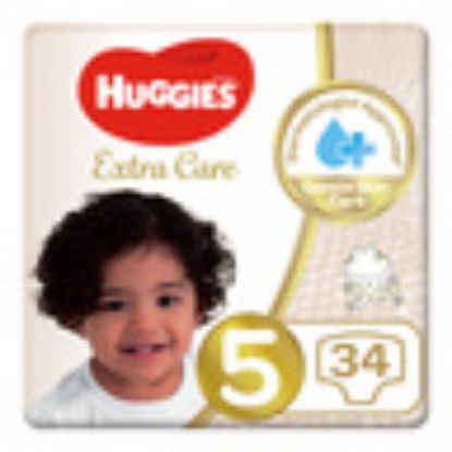 Picture of Huggies Extra Care Diapers Size 5, 12-22kg 34pcs