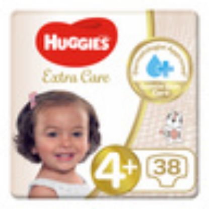 Picture of Huggies Extra Care Diapers Size 4+, 10-16kg 38pcs