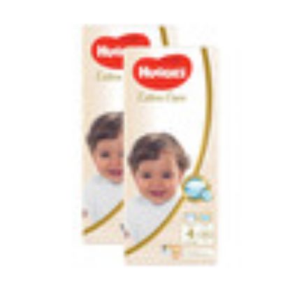 Picture of Huggies Extra Care Diapers Size 4 Large 8-14kg Value Pack 2 x 40 pcs