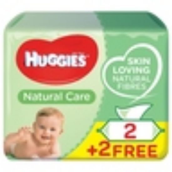 Picture of Huggies Wipes Aloe Vera 56pcs 2+2