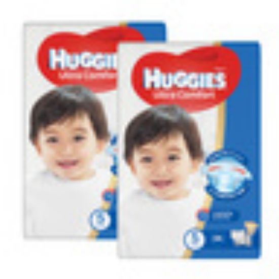 Picture of Huggies Ultra Comfort Diapers Size 5 X Large 12-22kg 2 x 34 pcs