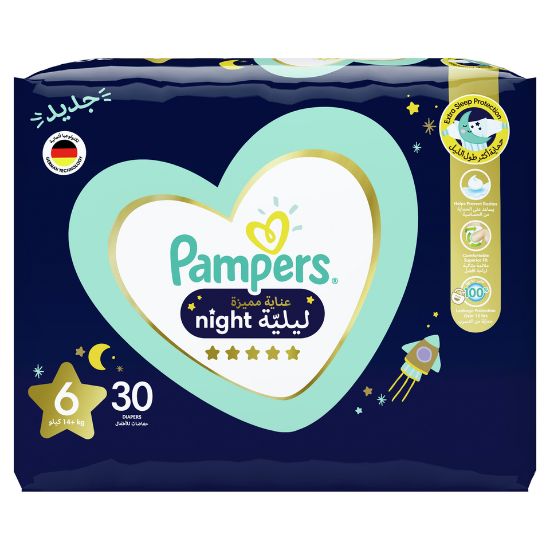 Picture of Pampers Premium Care Night Diapers Size 6, 14+kg 30pcs