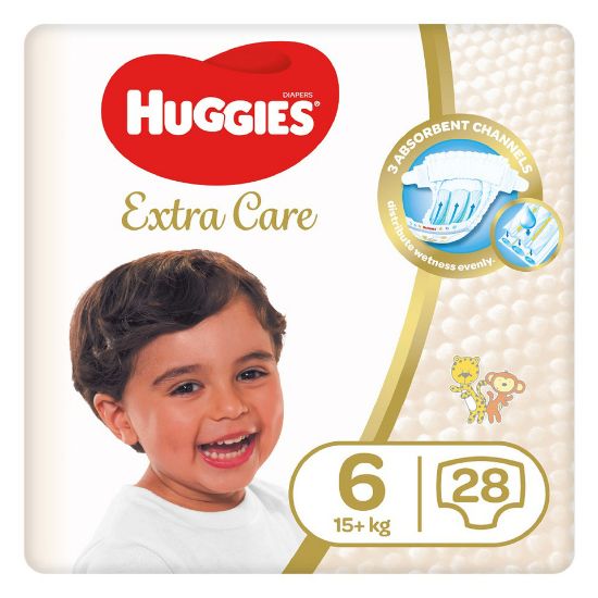 Picture of Huggies Extra Care Diaper Size 6 15+kg 28 pcs