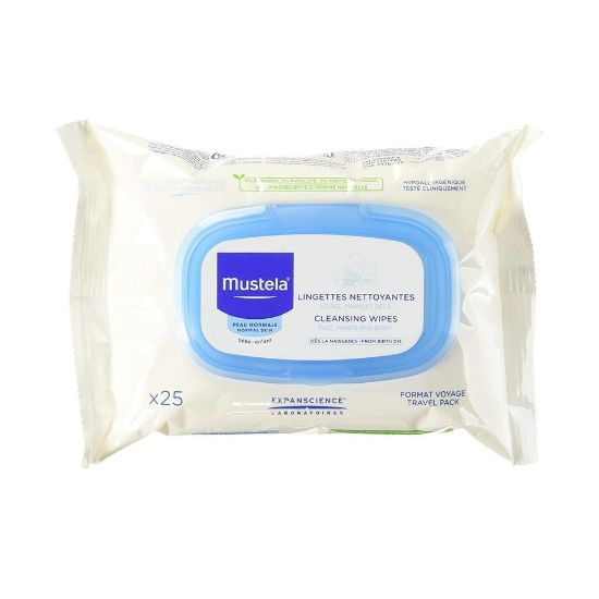 Picture of Mustela Cleansing Wipes From Birth On 25pcs