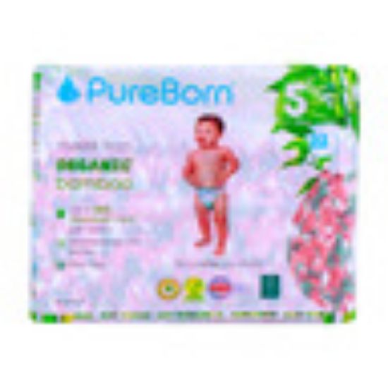 Picture of Pure Born Organic Baby Diaper Size 5 11-18kg 22pcs