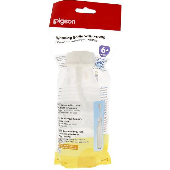 Picture of Pigeon Weaning Bottle With Spoon 240ml