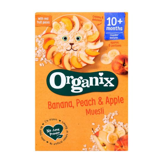 Picture of Organix Baby Food Muesli Banana, Peach & Apple From 10+ Months 200g