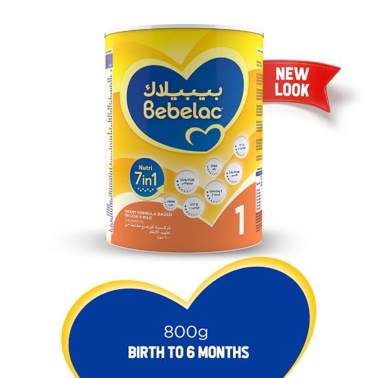 Picture of Bebelac Nutri 7in1 Infant Milk Formula Stage 1 From Birth to 6 Months 800g