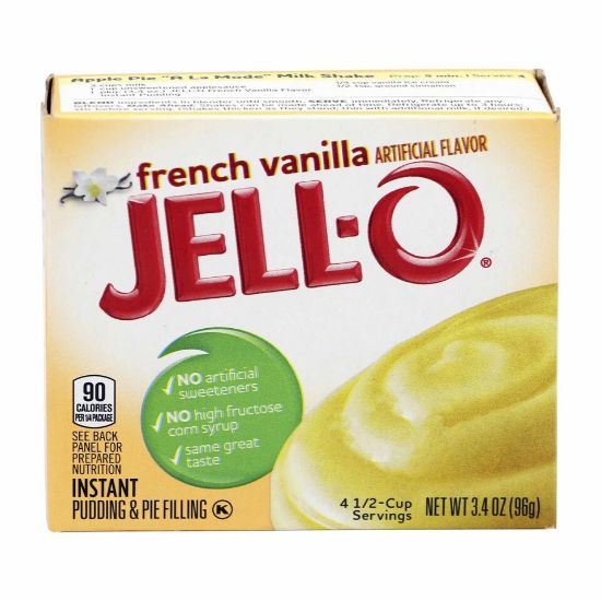 Picture of Jell-O Instant Pudding & Pie Filling With French Vanilla Flavor 96 g(N)