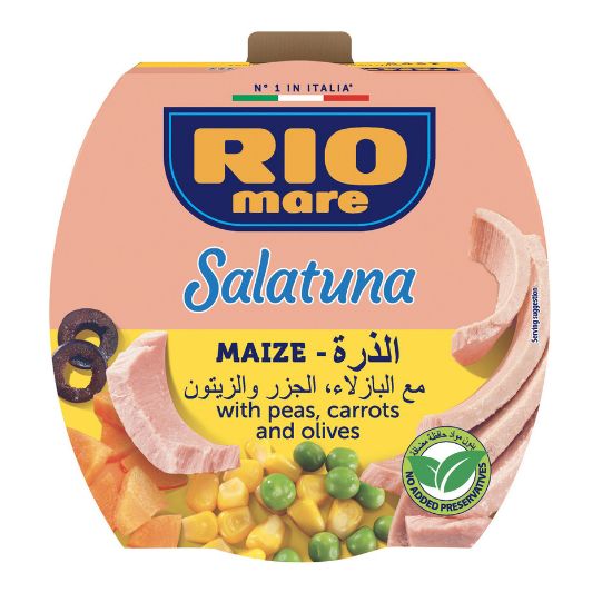 Picture of Rio Mare Salatuna Maize With Peas, Carrots And Olives 160g