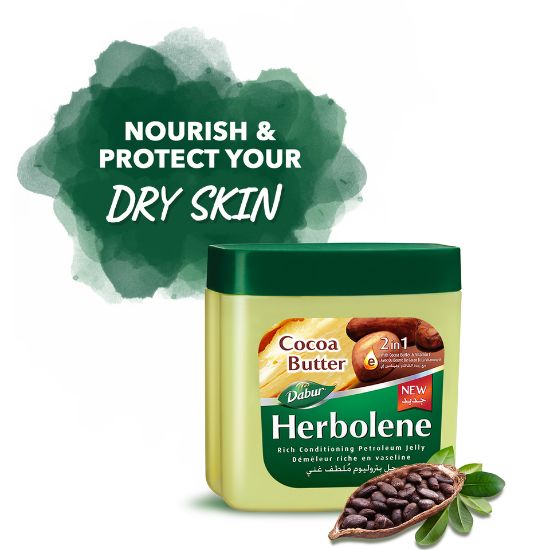 Picture of Dabur Herbolene Cocoa Butter Petroleum Jelly 225ml