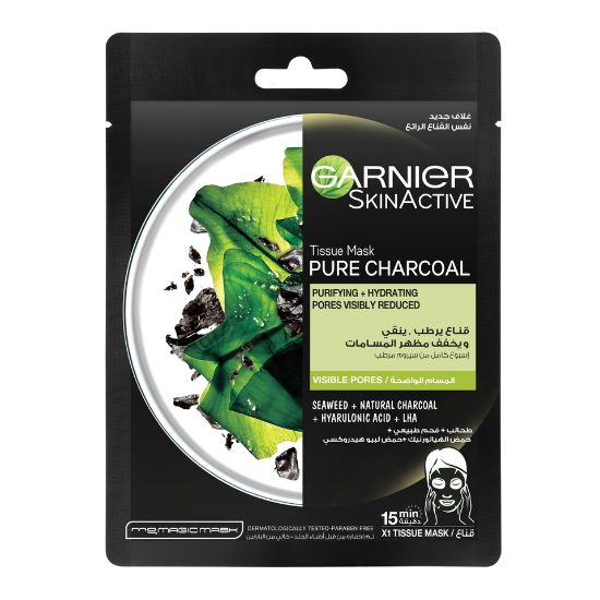 Picture of Garnier Skin Active Tissue Mask Pure Charcoal 28g