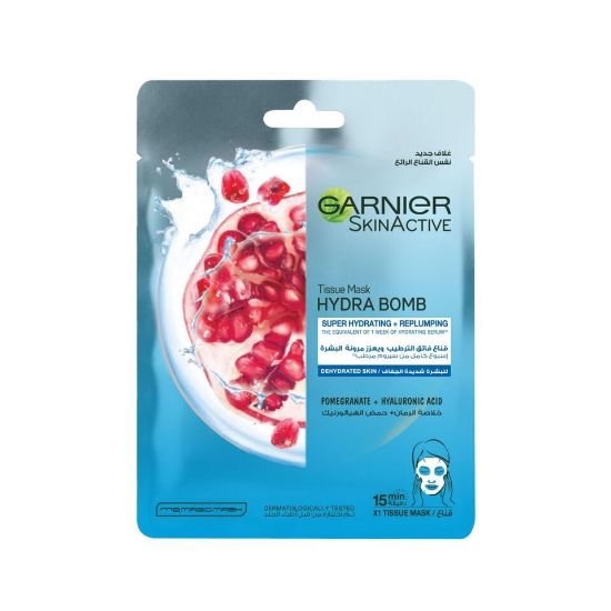 Picture of Garnier Skin Active Face Mask Hydra Bomb Pomegranate for Dehydrated Skin Tissue 1pc