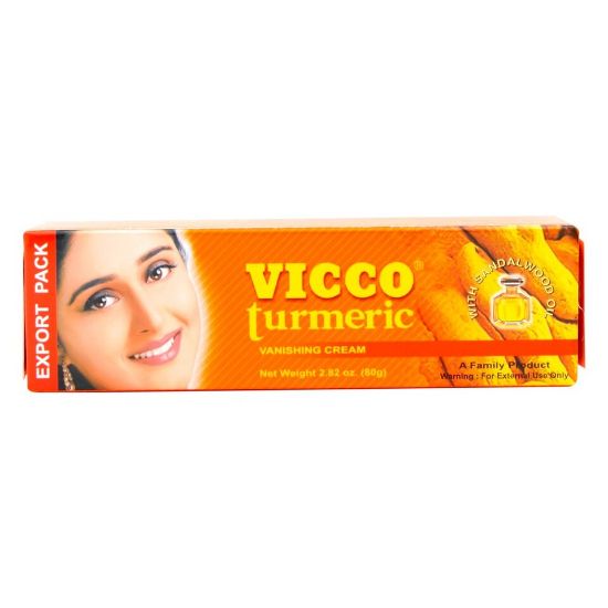 Picture of Vicco Turmeric Vanishing Cream With Sandalwood Oil 80g