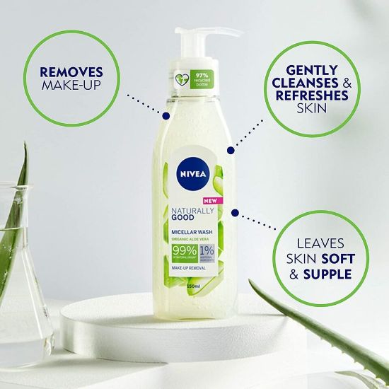 Picture of Nivea Naturally Good Micellar Face Wash 140ml