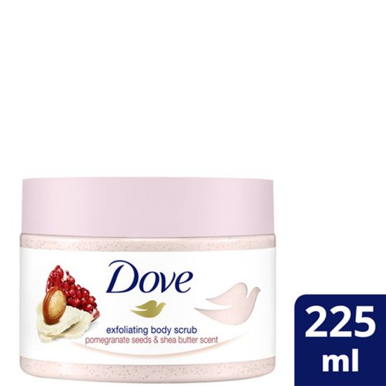 Picture of Dove Body Scrub Exfoliating Pomegranate Seeds & Shea Butter 225ml