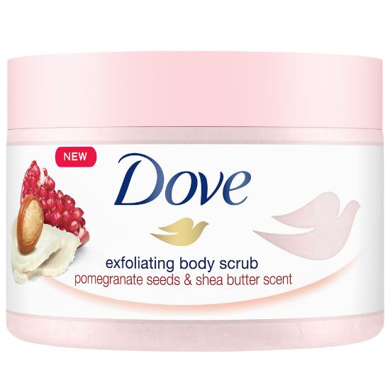 Picture of Dove Body Scrub Exfoliating Pomegranate Seeds & Shea Butter 225ml