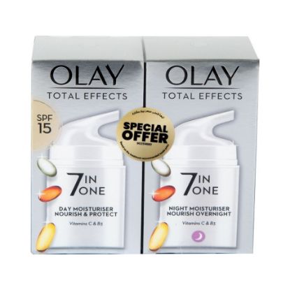 Picture of Olay Total Effects 7inOne Night Moisturizer 50g + Day Moisturizer 50g