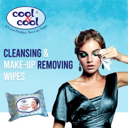 Picture of Cool & Cool Facial Cleansing Wipes - Make Up Remover 33pcs