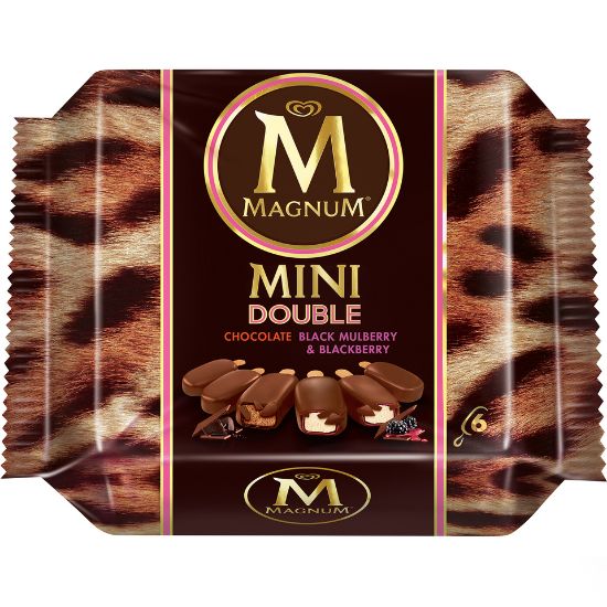 Picture of Magnum Mini Ice Cream Stick Double Mulberry 6 x 60ml