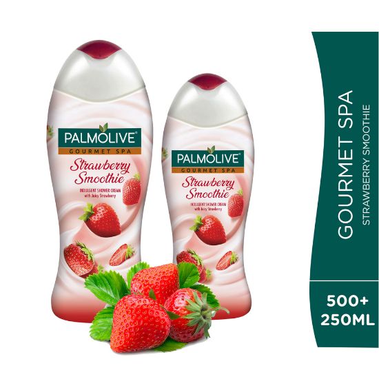 Picture of Palmolive Shower Cream Gourmet Spa Strawberry 500ml + 250ml