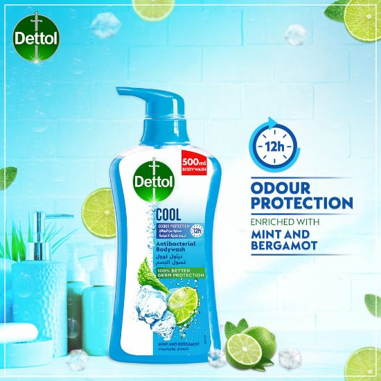 Picture of Dettol Cool Shower Gel & Body Wash Mint & Bergamot Fragrance 500ml