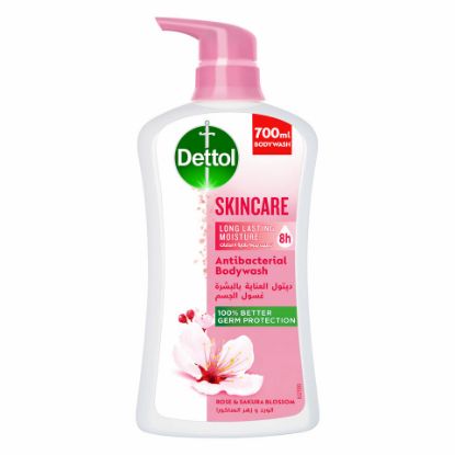 Picture of Dettol Skincare Showergel & Bodywash Rose & Sakura Blossom Fragrance 700ml