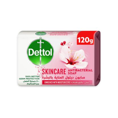 Picture of Dettol Skincare Anti-Bacterial Bathing Soap Bar Rose & Sakura Blossom Fragrance 120g