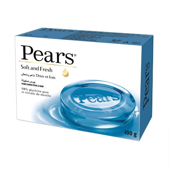 Picture of Pears Soft & Fresh Soap Bar with Mint Extracts 125g(N)