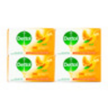 Picture of Dettol Orange Zing Anti-Bacterial Bar Soap Value Pack 4 x 165g