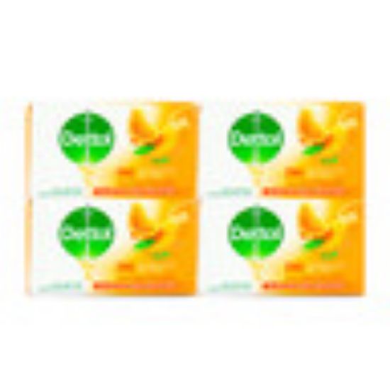 Picture of Dettol Orange Zing Anti-Bacterial Bar Soap Value Pack 4 x 165g