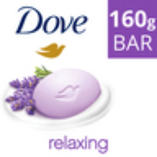 Picture of Dove Relaxing Lavender Beauty Cream Bar Soap 160 g