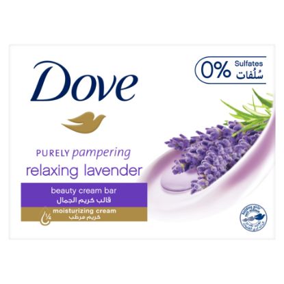 Picture of Dove Relaxing Lavender Beauty Cream Bar Soap 160 g