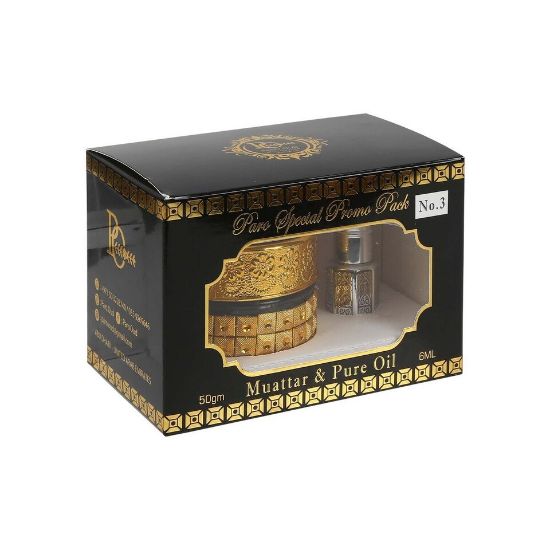 Picture of Paro Oud Special Promo Pack No. 3 Muattar 50g + Pure Oil 6ml