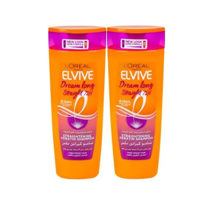 Picture of L'Oreal Paris Elvive Shampoo Dream Long Straightening Keratin 2 x 400 ml