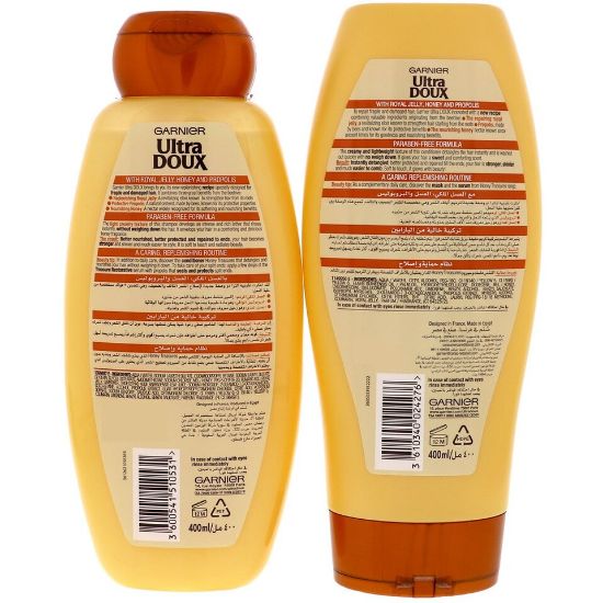 Picture of Garnier Ultra Doux Honey Treasures Replenishing Shampoo 400ml + Conditioner 400ml