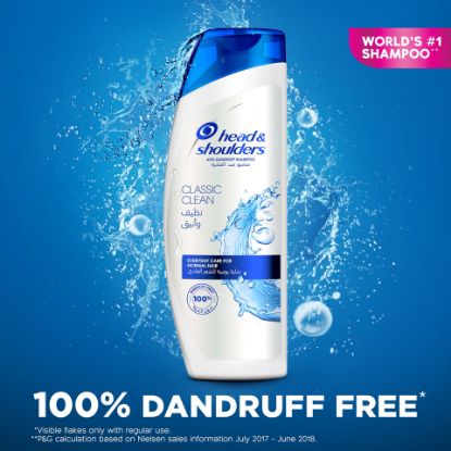 Picture of Head & Shoulders Classic Clean Anti-Dandruff Shampoo 400ml + 200ml