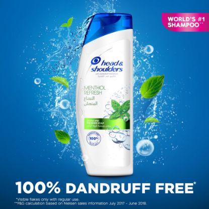 Picture of Head & Shoulders Menthol Refresh Anti-Dandruff Shampoo 600ml + 200ml