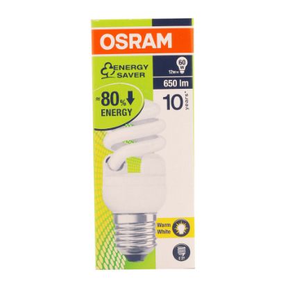 Picture of Osram Energy Saver 12W E27 Mini Twist Warm White