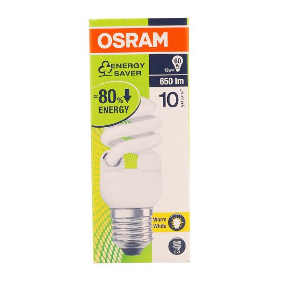 Picture of Osram Energy Saver 12W E27 Mini Twist Warm White