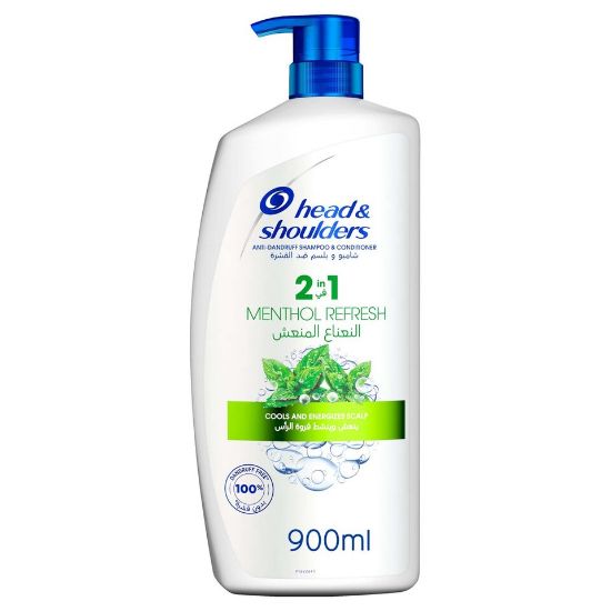 Picture of Head & Shoulders Menthol Refresh 2in1 Anti-Dandruff Shampoo 900ml