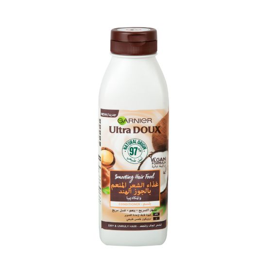 Picture of Garnier Ultra Doux Smoothing Hair Food Conditioner Macadamia & Coconut 350ml