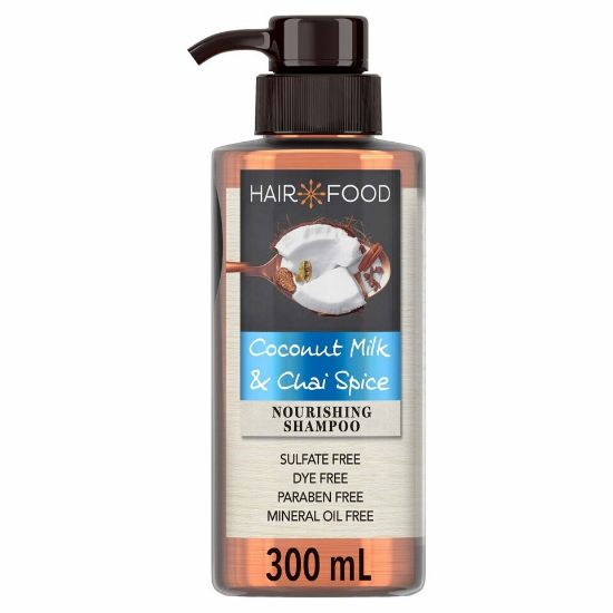 Picture of Hair Food Nourishing Smoothing Treatment Shampoo With Coconut Milk & Chai Spice Sulfate Free 300ml