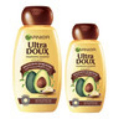 Picture of Garnier Ultra Doux Nourishing Shampoo With Avocado Oil And Shea Butter Value Pack 600 ml + 400 ml