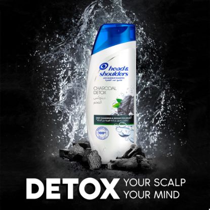 Picture of Head & Shoulders Charcoal Detox Anti-Dandruff Shampoo 600ml + 200ml