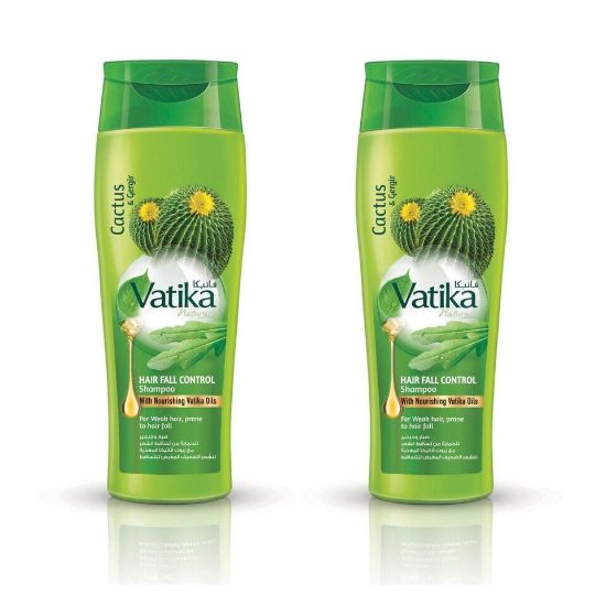 Picture of Vatika Cactus And Gergir Hair Fall Control Shampoo 2 x 400ml