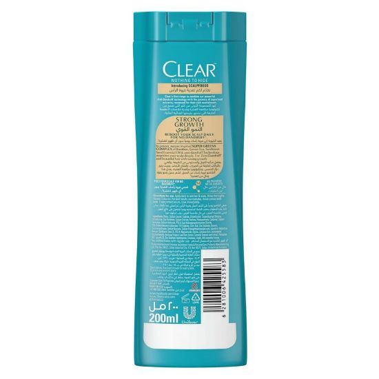 Picture of Clear Anti-Dandruff Shampoo Strong Growth 200ml